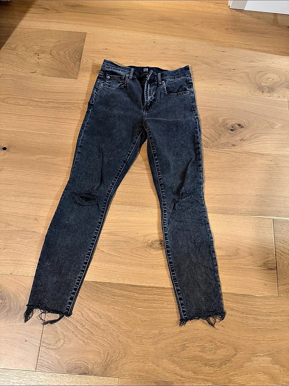 AG The Legging Ankle Black Skinny Jeans Waist 27